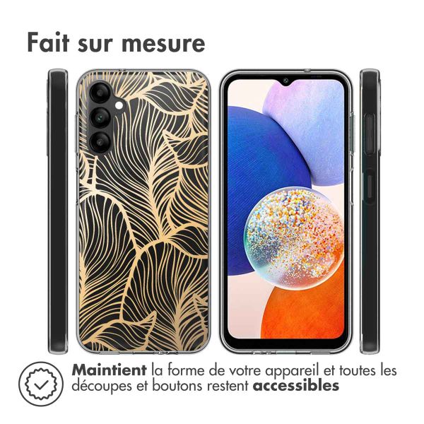 imoshion Coque Design Samsung Galaxy A14 (5G/4G) - Golden Leaves