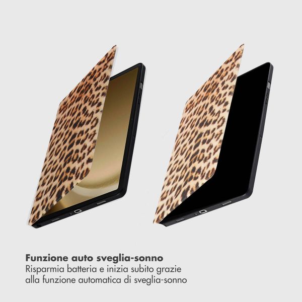 Selencia Coque tablette Vivid Samsung Galaxy Tab A9 Plus - Wild Leo