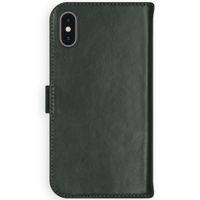Selencia Étui portefeuille en cuir véritable Apple iPhone X / Xs - Vert