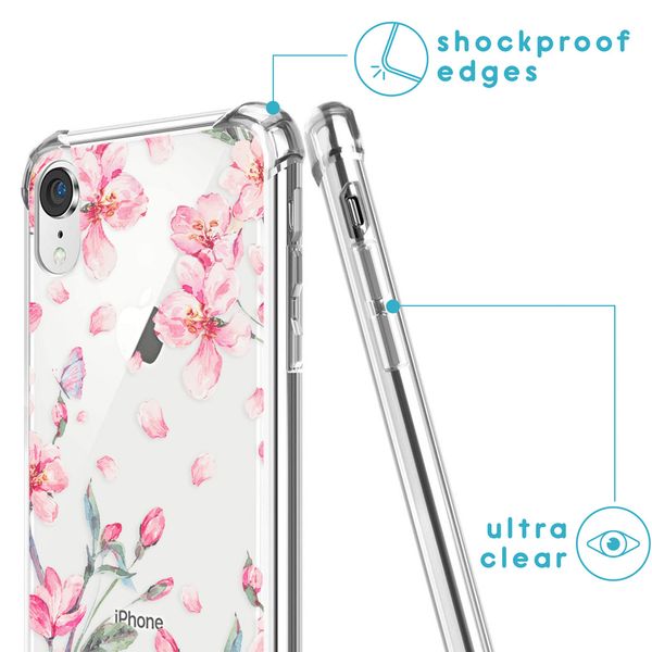 imoshion Coque Design avec cordon Apple iPhone Xr - Blossom Watercolor