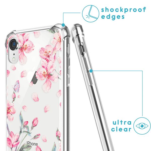 imoshion Coque Design avec cordon iPhone Xr - Blossom Watercolor