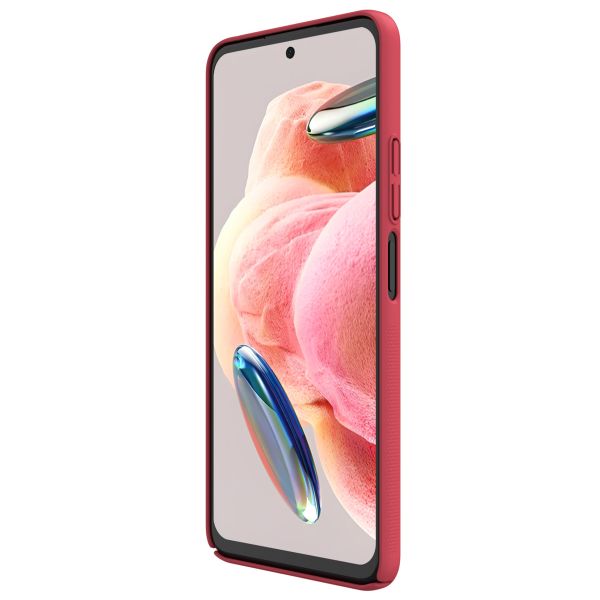 Nillkin Coque Super Frosted Shield pour Xiaomi Redmi Note 12 4G - Rouge