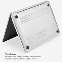 Selencia Coque Paillettes pour Apple MacBook Neo 13 pouces (2026) A18 - Transparent