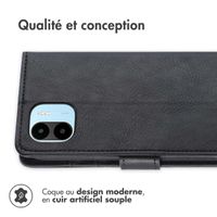 imoshion Étui de téléphone portefeuille Luxe Xiaomi Redmi A1 / A2 - Noir