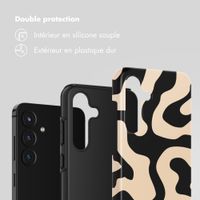 Selencia Coque arrière Vivid Samsung Galaxy S25 FE - Art Wave Black