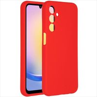 Accezz Coque Liquid Silicone Samsung Galaxy A25 (5G) - Rouge