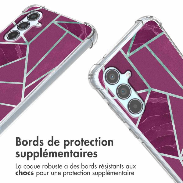 imoshion Coque Design avec cordon Samsung Galaxy A55 - Bordeaux Graphic