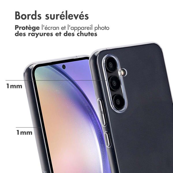 Accezz Coque Clear 100% recyclée Samsung Galaxy A54 (5G) - Transparent