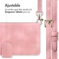 imoshion Etui de téléphone portefeuille avec cordon Samsung Galaxy S23 - Rose