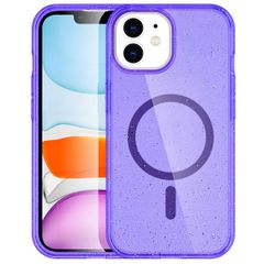 imoshion Coque Pailletée avec MagSafe Apple iPhone 12 (Pro) - Paillettes Violet