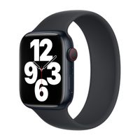 Apple Bracelet Boucle unique en Silicone Apple Watch | 38/40/41/42 mm - Taille 7 - Midnight