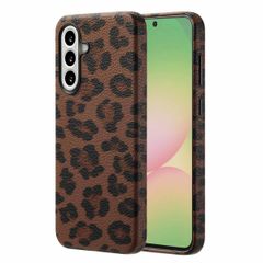 Selencia Coque Sabi imprimé panthère avec MagSafe Samsung Galaxy A56 - Mocha Brown