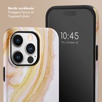 Selencia Coque arrière Vivid Apple iPhone 14 Pro - Chic Marble Gold