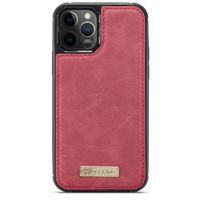 CaseMe Étui luxe 2-en-1 à rabat iPhone 12 Pro Max - Rouge