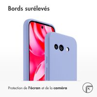 Accezz Coque Liquid Silicone Google Pixel 9A - Violet
