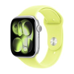 Apple Bracelet Sport Apple Watch Series 1 - 9 / SE (38/40/41 mm) - Taille S/M - Neon Yellow