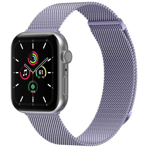 imoshion Bracelet magnétique milanais Apple Watch Series 1-9 / SE - 38/40/41 mm / Series 10 - 42 mm - Taille M - Violet