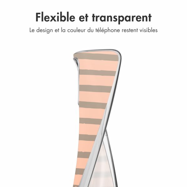 imoshion Coque Design Samsung Galaxy A53 - Striped peach reverse