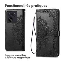 imoshion Etui de télephone Mandala Xiaomi 13T / 13T Pro - Noir