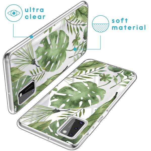 imoshion Coque Design Samsung Galaxy A41 - Monstera Leaves
