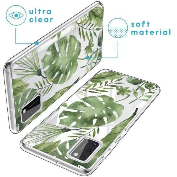 imoshion Coque Design Samsung Galaxy A41 - Feuilles - Vert