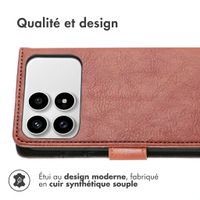 imoshion Étui de télephone portefeuille de luxe Xiaomi Poco F8 Pro - Marron