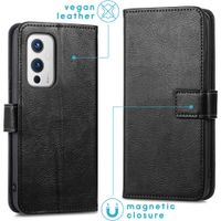 imoshion Étui de télephone portefeuille de luxe OnePlus 9 - Noir