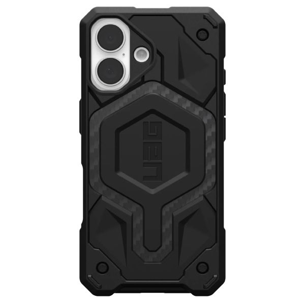 UAG Coque arrière Monarch Pro Apple iPhone 16 - Carbon Fiber