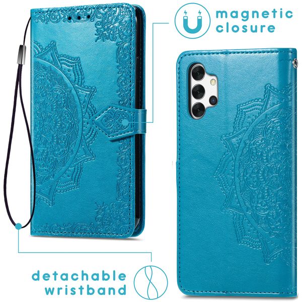 imoshion Etui de télephone Mandala Samsung Galaxy A32 (5G) - Turquoise