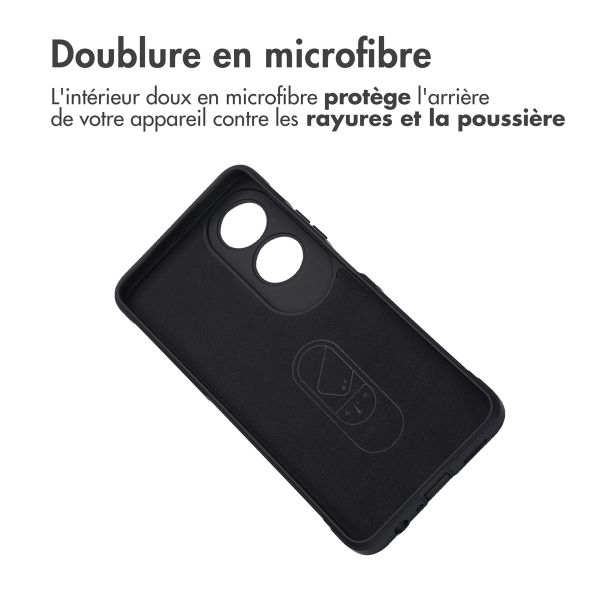 imoshion Coque arrière EasyGrip Oppo A60 4G - Noir