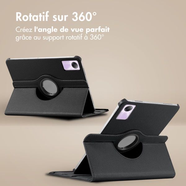 imoshion Coque tablette rotatif à 360° Xiaomi Redmi Pad SE - Noir