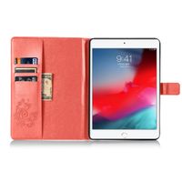 Coque Fleurs de Trèfle iPad 6 (2018) 9.7 pouces / iPad 5 (2017) 9.7 pouces - Rouge