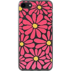 imoshion Coque design pour iPhone SE (2022 / 2020) / 8 / 7 - Dusty Rose Flowers Connect