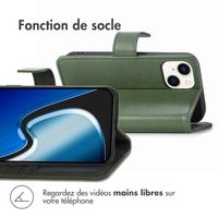 imoshion Étui de téléphone portefeuille iPhone 15 - Vert