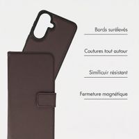 imoshion Étui portefeuille luxe 2-en-1 amovible Samsung Galaxy A37 (5G) - Marron