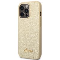 Guess Coque Glitter Flakes iPhone 14 Pro Max - Dorée