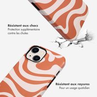 Selencia Coque arrière Vivid Apple iPhone 14 - Dream Swirl Orange