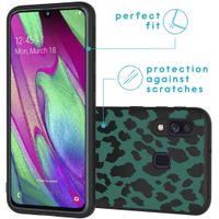 imoshion Coque Design Samsung Galaxy A40 - Léopard - Vert / Noir