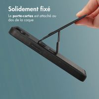 imoshion Coque arrière avec porte-cartes et support Apple iPhone 17e / 16e - Noir