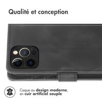 imoshion Etui de télephone portefeuille avec cordon Apple iPhone 12 (Pro) - Noir
