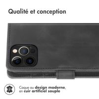 imoshion Etui de téléphone portefeuille avec cordon iPhone 12 (Pro) - Noir