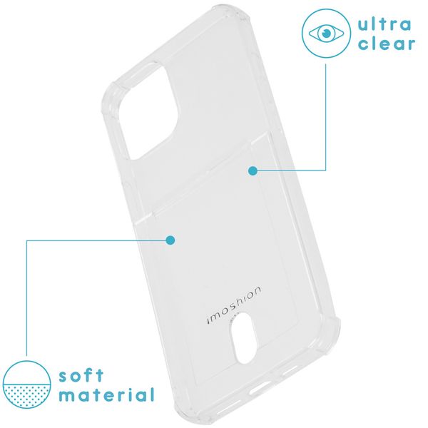 imoshion Coque silicone avec support de passe Apple iPhone 12 Pro Max - Transparent