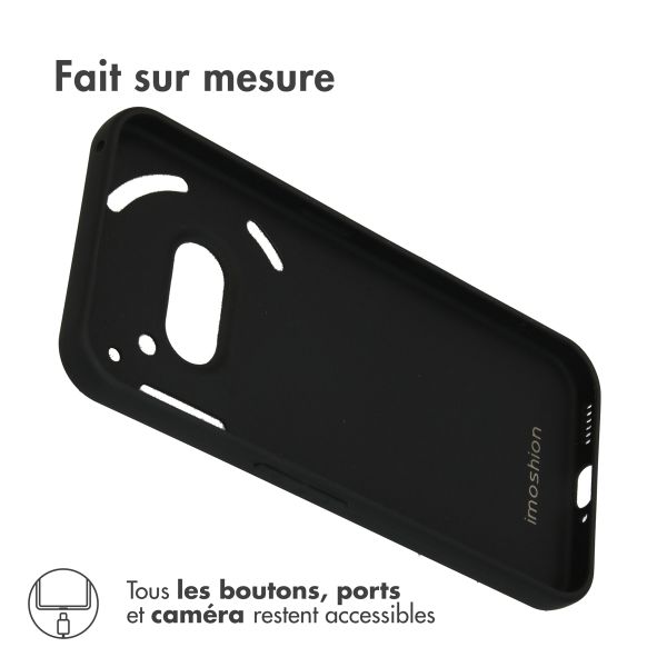 imoshion Coque Couleur Nothing Phone (2a) / (2a) Plus - Noir