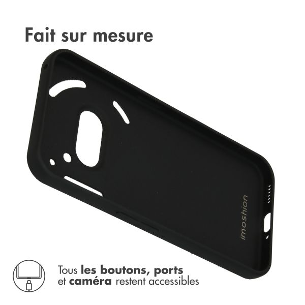 imoshion Coque Couleur Nothing Phone (2a) / 2(a) Plus - Noir