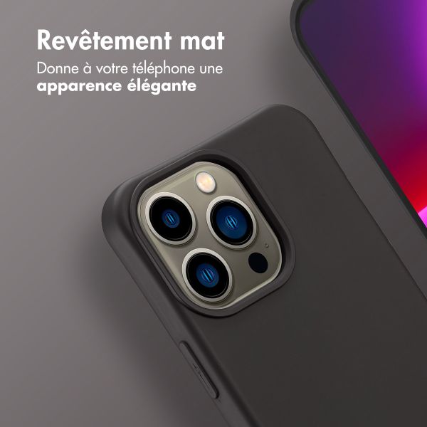 imoshion Coque arrière Color avec cordon amovible et MagSafe Apple iPhone 13 Pro - Black Coffee