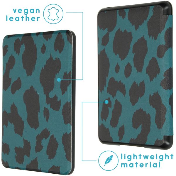 imoshion ﻿Design Slim Hard Sleepcover Amazon Kindle Paperwhite 4 (2018) - Green Leopard