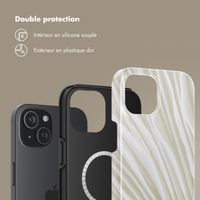 Selencia Coque arrière Vivid avec MagSafe Apple iPhone 15 - Nature Light Brown