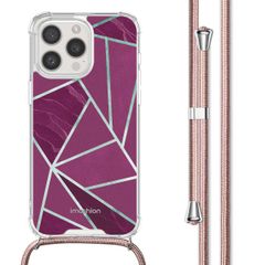 imoshion Coque Design avec cordon Apple iPhone 15 Pro Max - Bordeaux Graphic