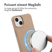 imoshion Coque arrière Color avec cordon amovible et MagSafe Apple iPhone 14 - Nude