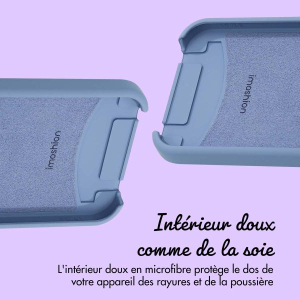 Coque de couleur personnalisée MagSafe avec cordon amovible et cœur élégant iPhone 12 Pro - Ash Blue